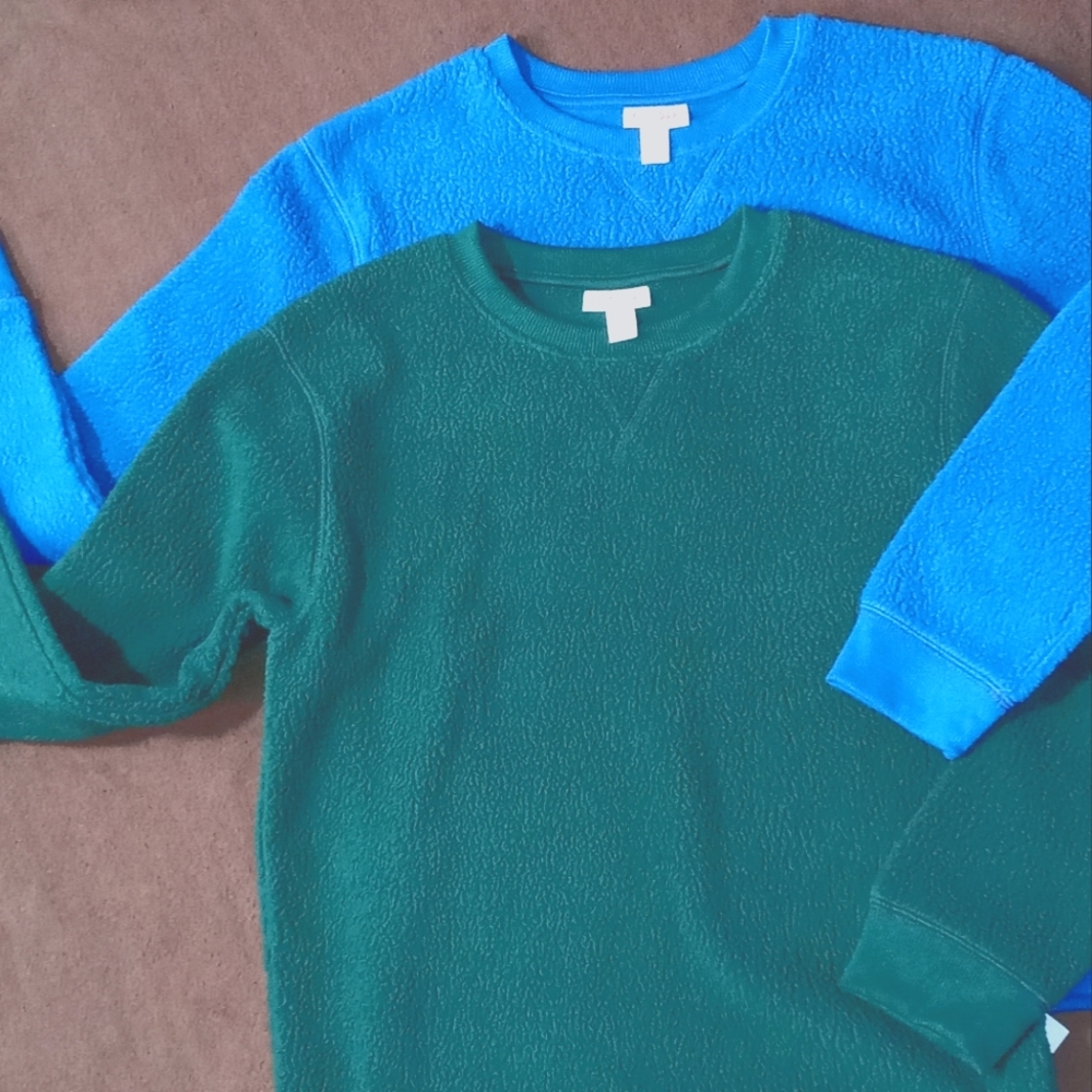 Cat & Jack boys sweaters size L 12-14. One blue and one green. New! - Picture 1 of 3